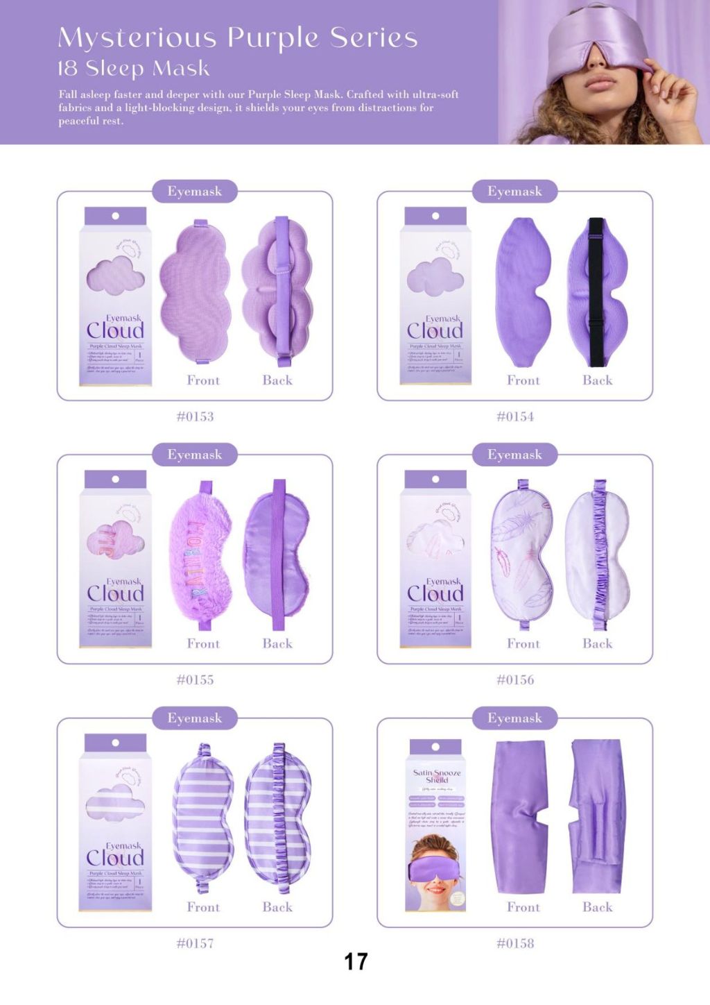 Purple Makeup Tool Set 4