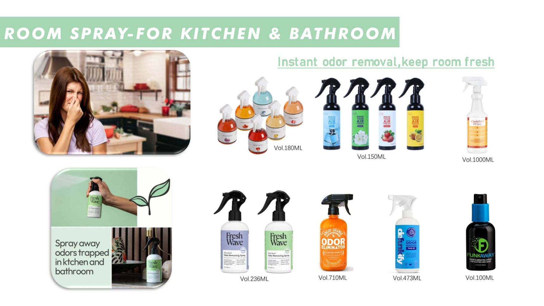 Natural Plant Aroma Spray Set 4