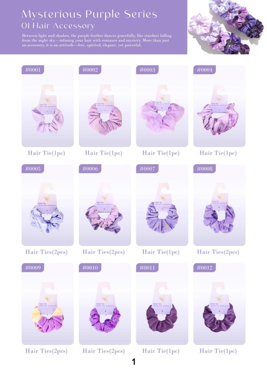 Fashion Hair Tie Set 4