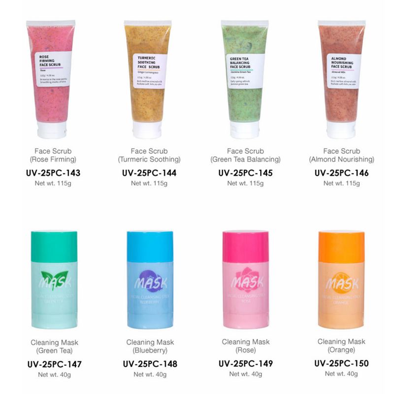 Multi-Effect Facial Scrub and Cleansing Mask Set