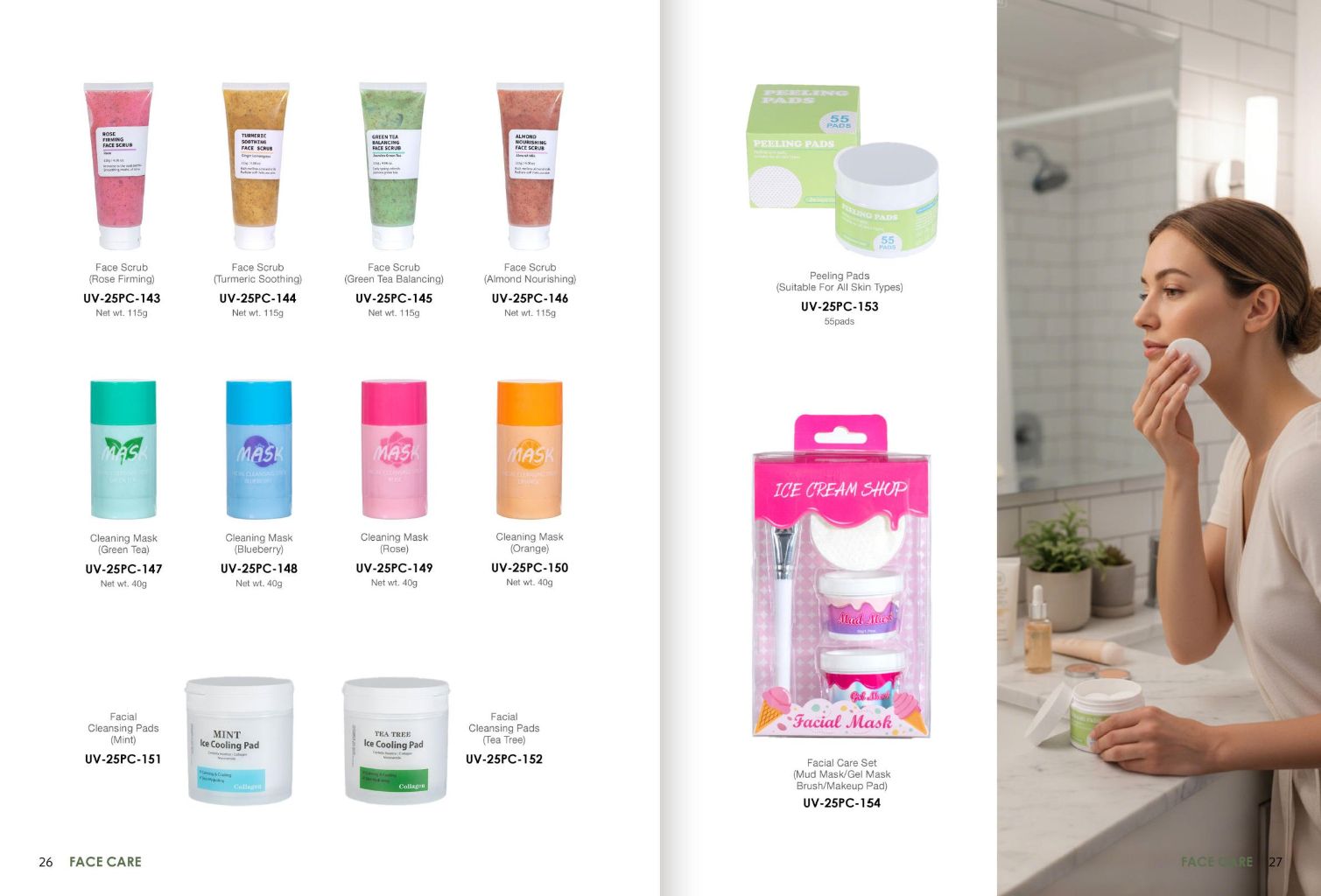 Multi-Effect Facial Scrub and Cleansing Mask Set 4