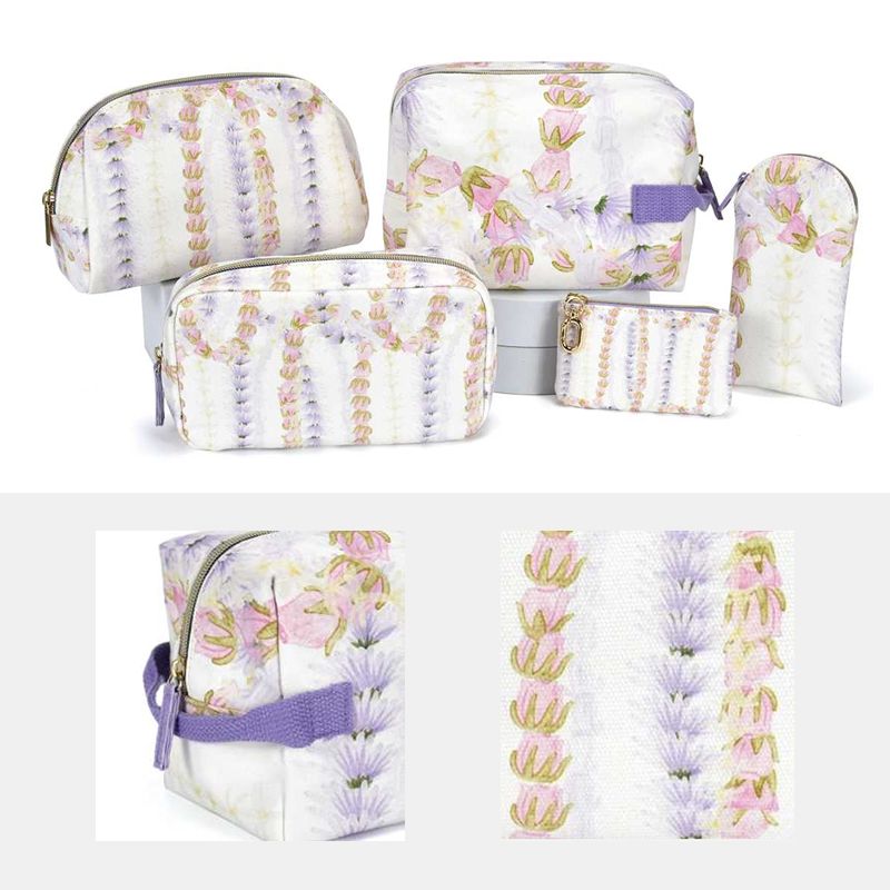 Floral Pattern Makeup Bag Set