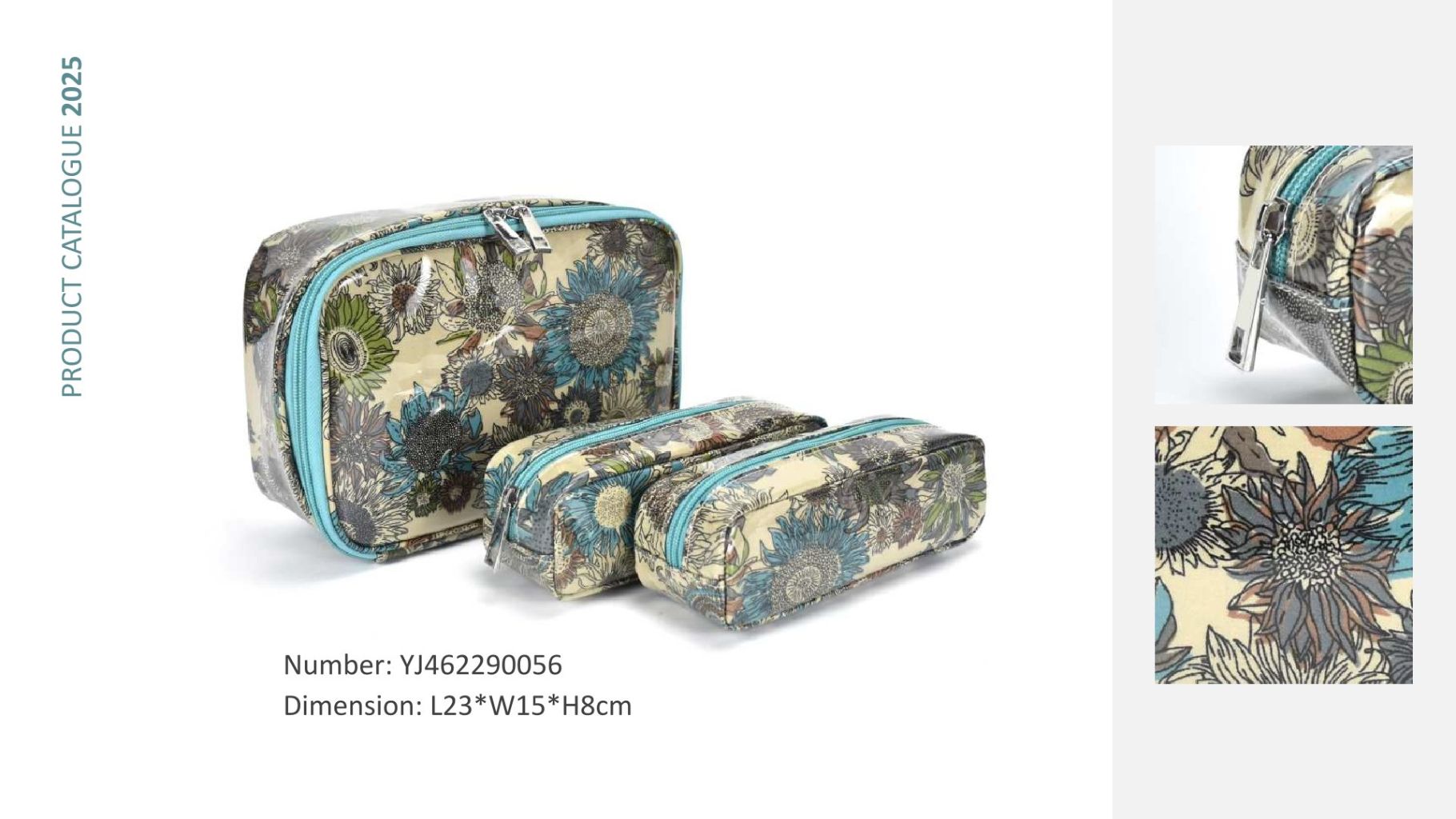 Floral Pattern Makeup Bag Set 2
