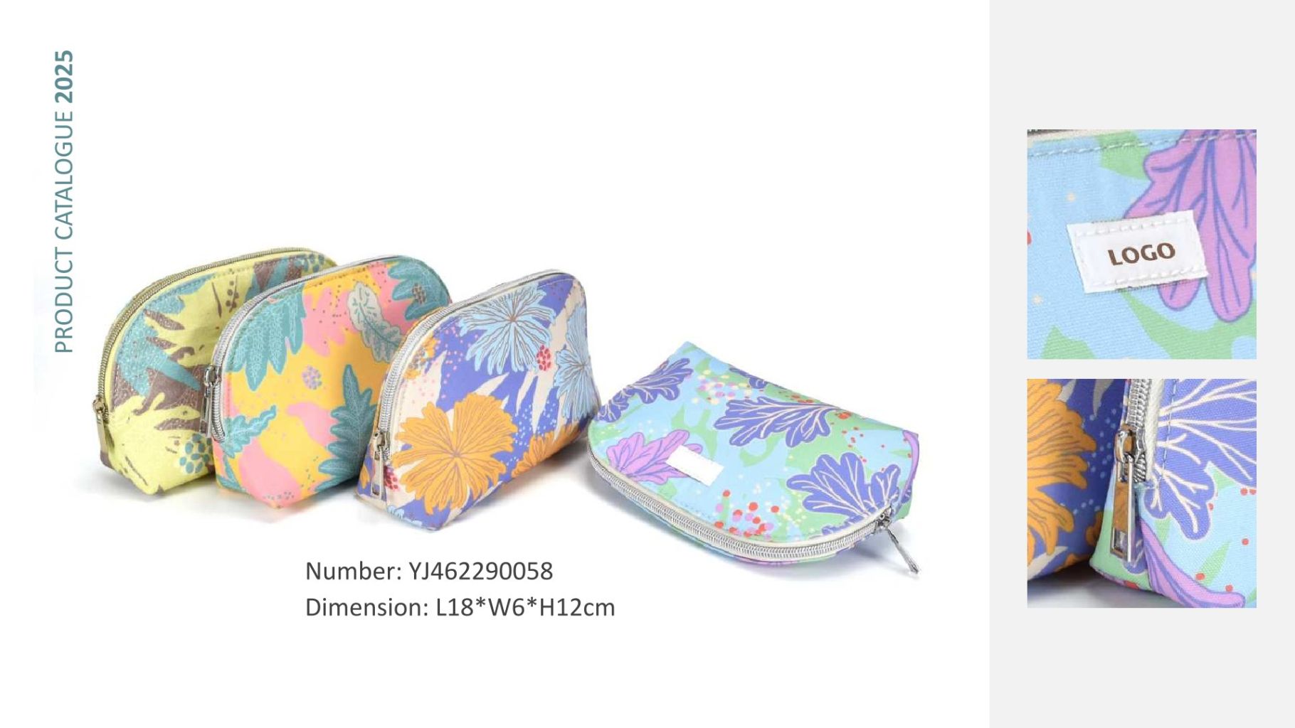 Floral Pattern Makeup Bag Set 4