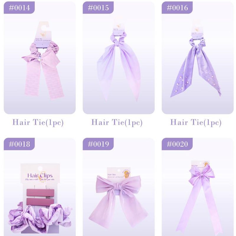Purple Hair Accessories Set
