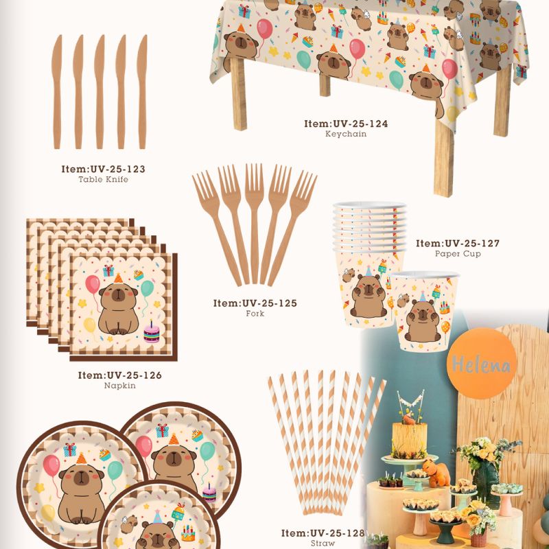 Party Animal Themed Tableware Set