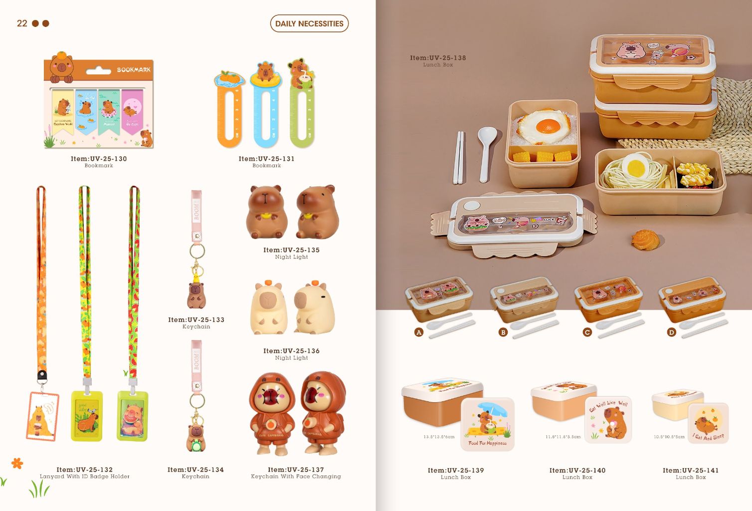 Cute Capybara Animal Bookmark 2