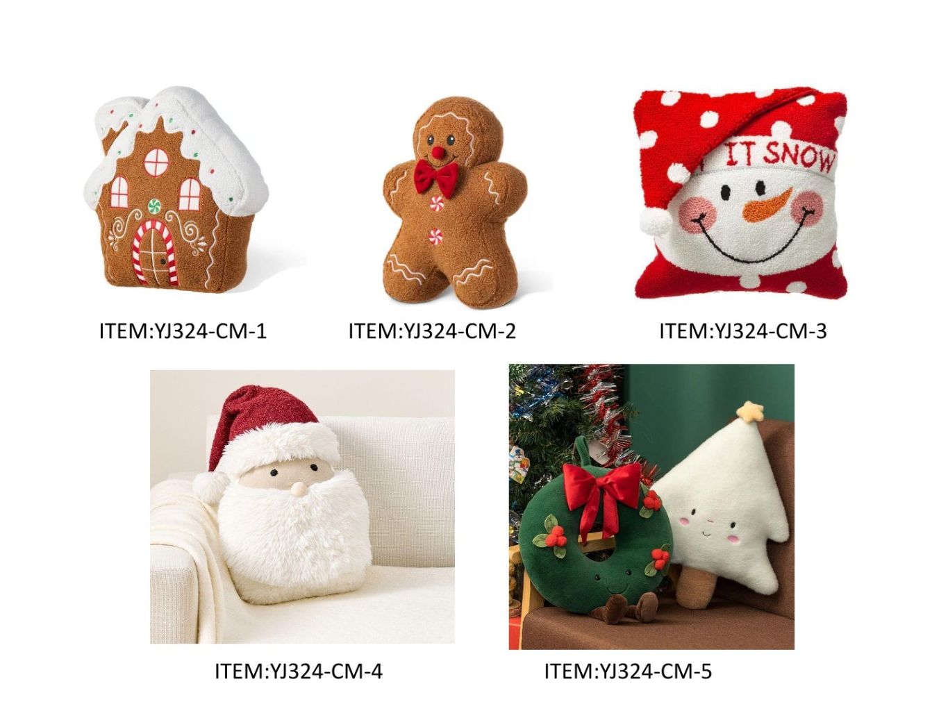 Christmas Plush Toy Set 4