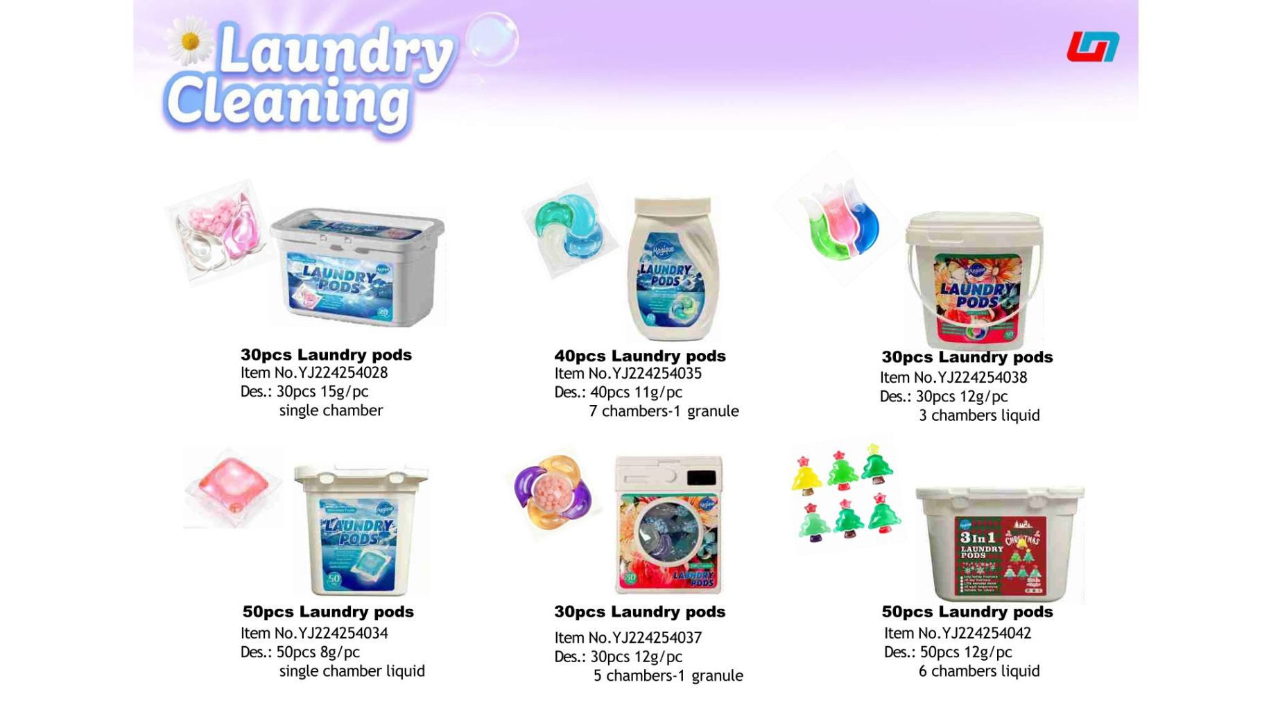 High-Efficiency Concentrated Laundry Pods (Soluble Film 3-in-1 Laundry Balls) 4