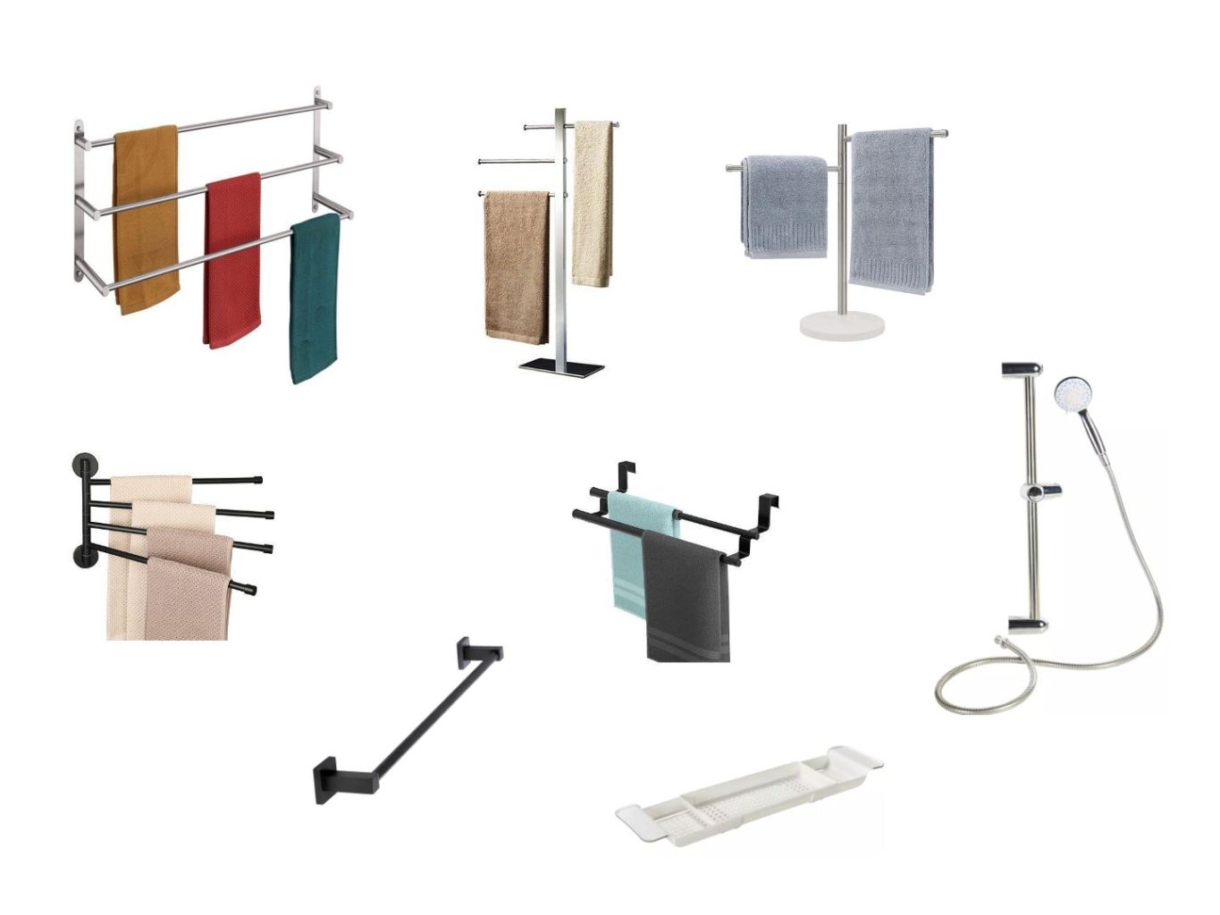 Multi-functional Bathroom Towel Rack 2