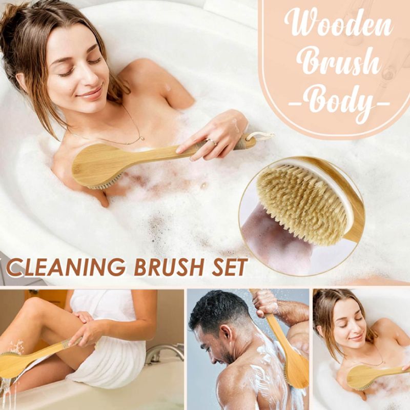 Wooden Cleaning Brush Set