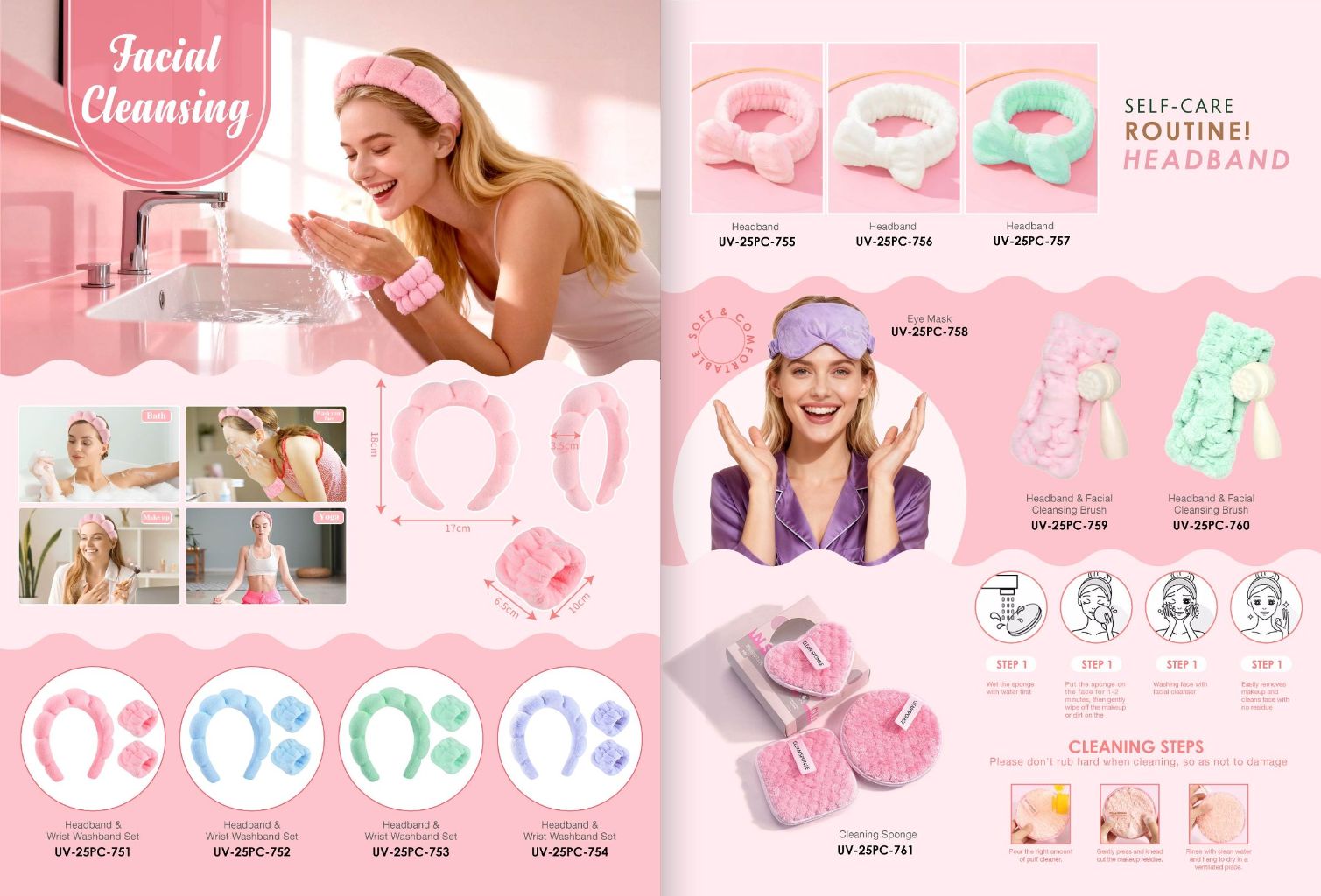 Cute Facial Cleansing Headband 2