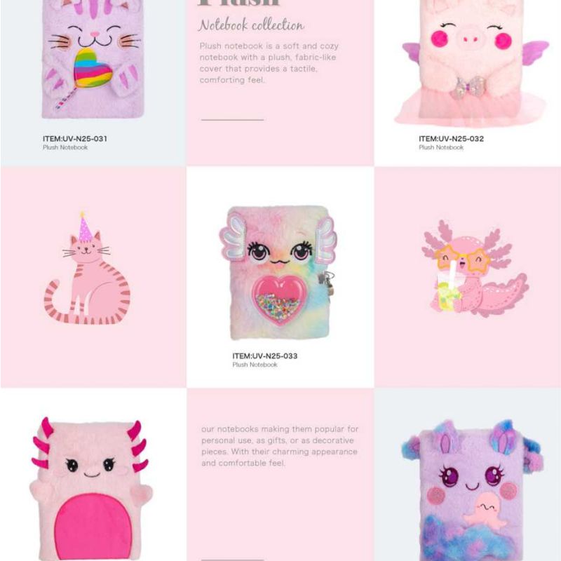 Cute Plush Notebook