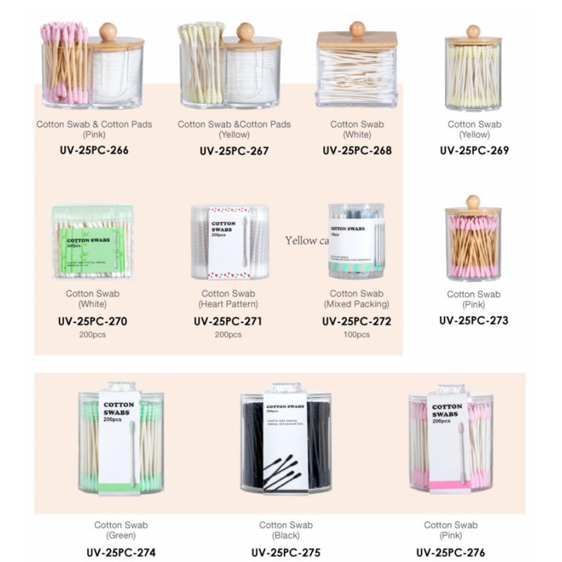 Colored Cotton Swabs