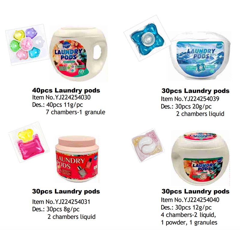 Multi-Effect Laundry Detergent Pods (Laundry Gel Balls)