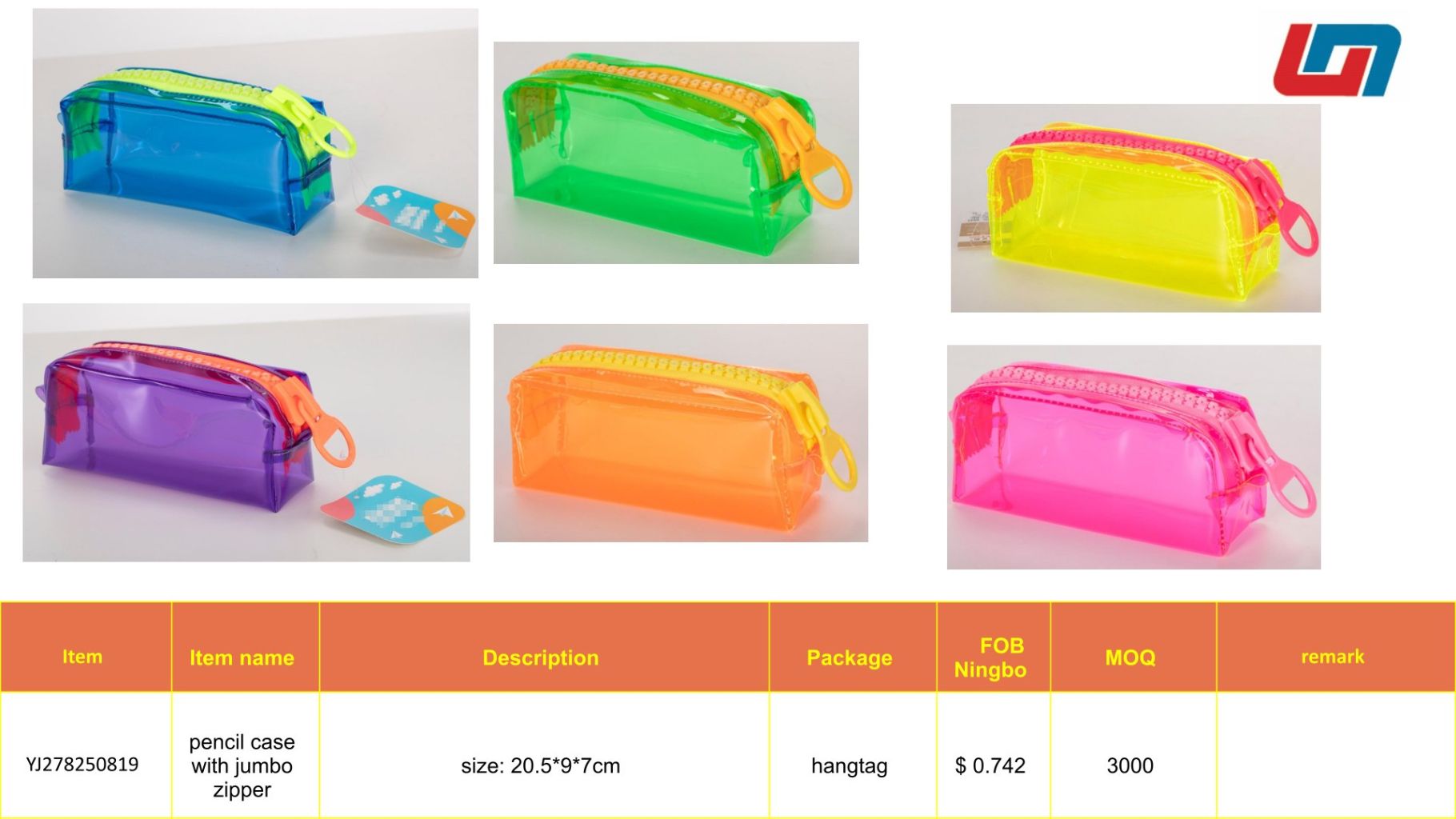 Transparent Colorful Makeup Bag 2