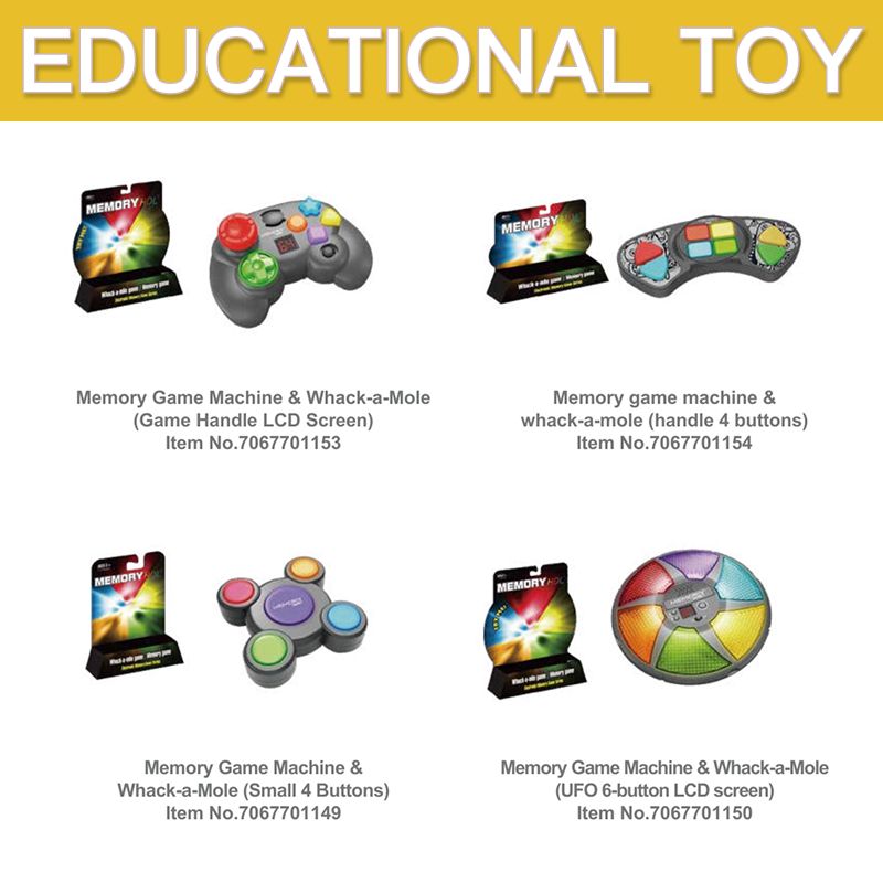 Memory Game Machine and Whac-A-Mole Toy