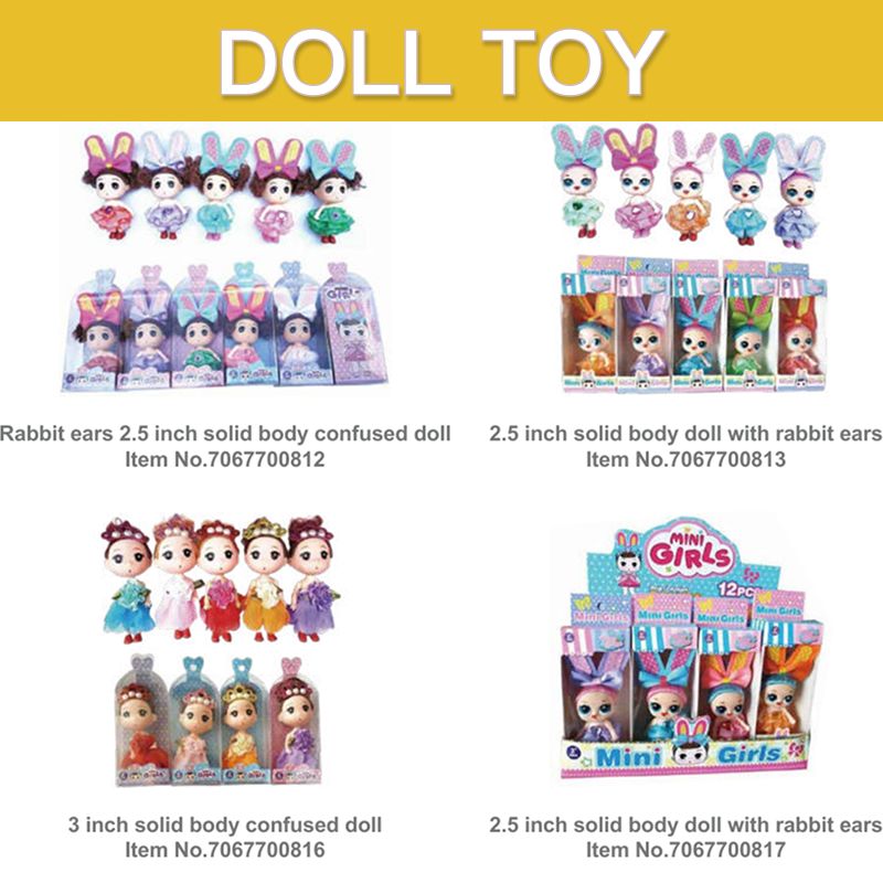 Mini Rabbit Ear Doll Toy