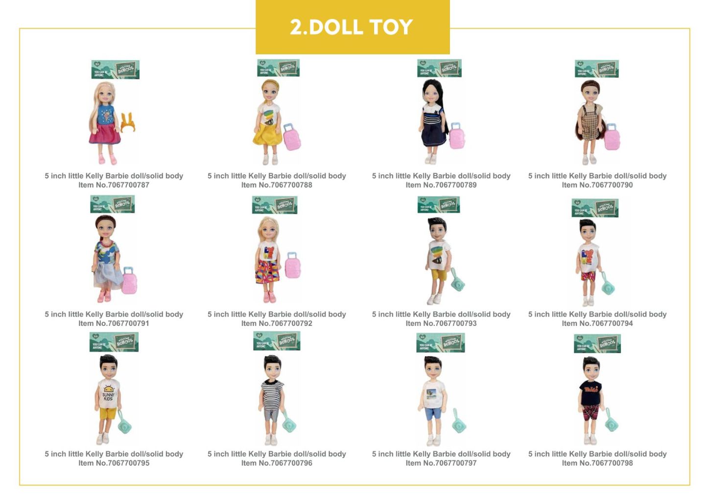 Mini Rabbit Ear Doll Toy 4