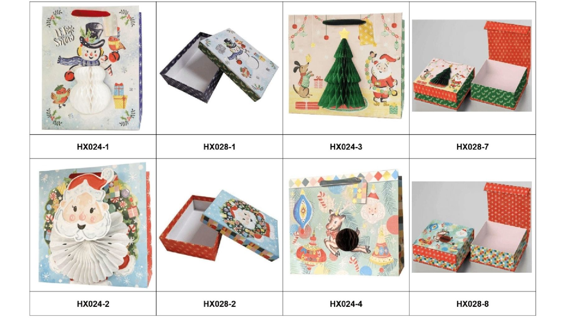 Festive Gift Packaging Box Set 3