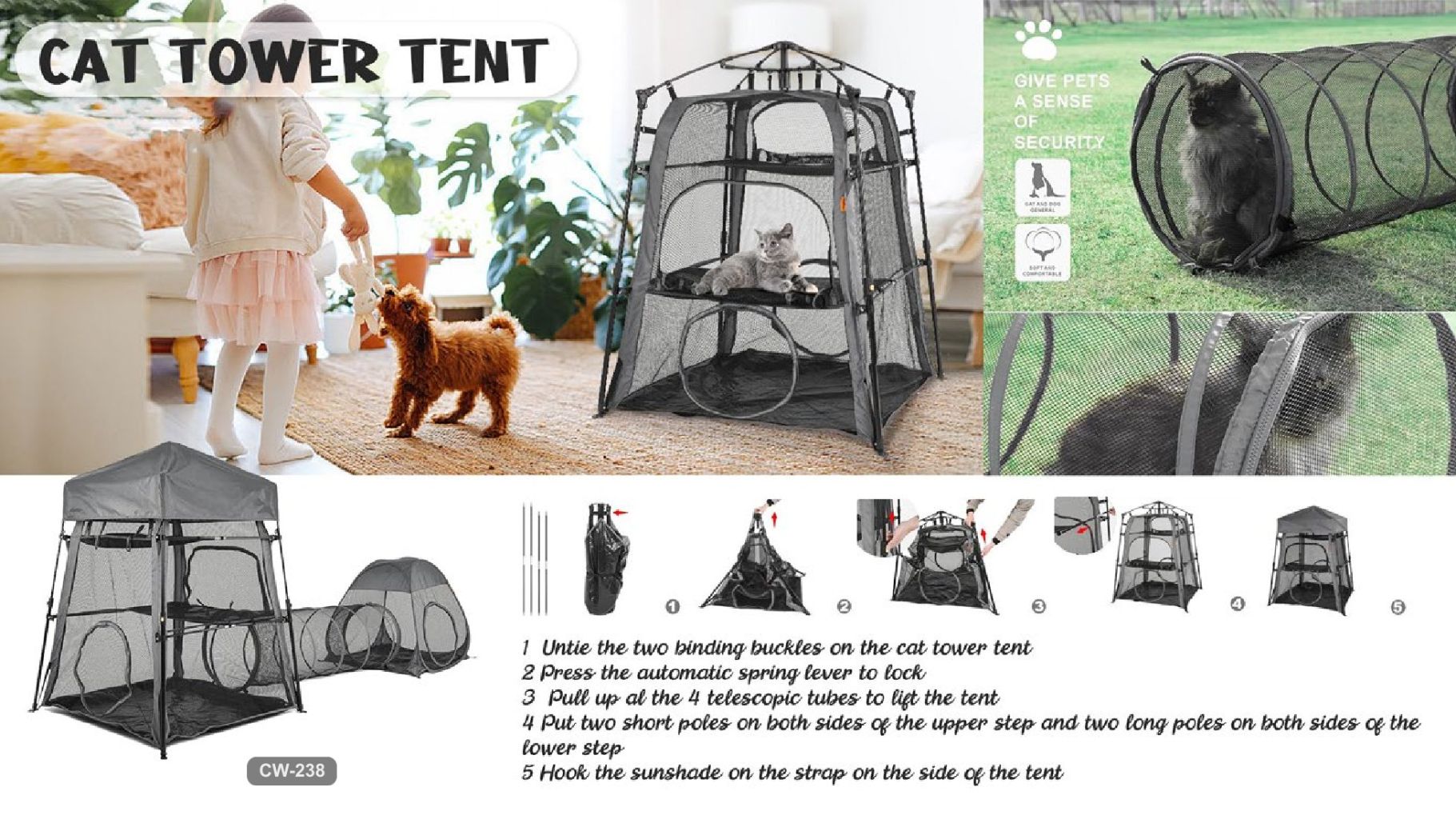 Cat Tower Tent 2