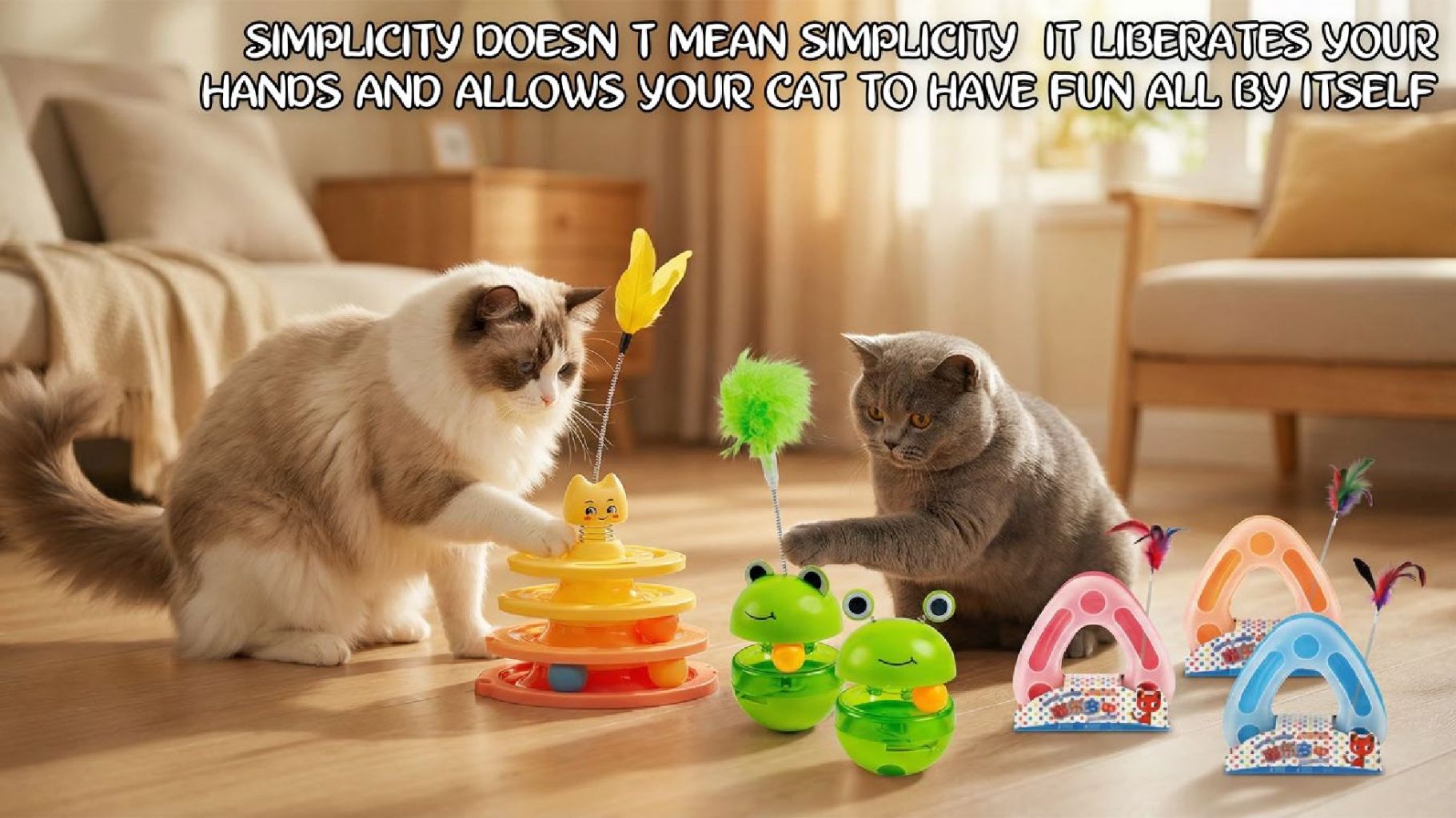 Cat Toy Rotating Tower 2