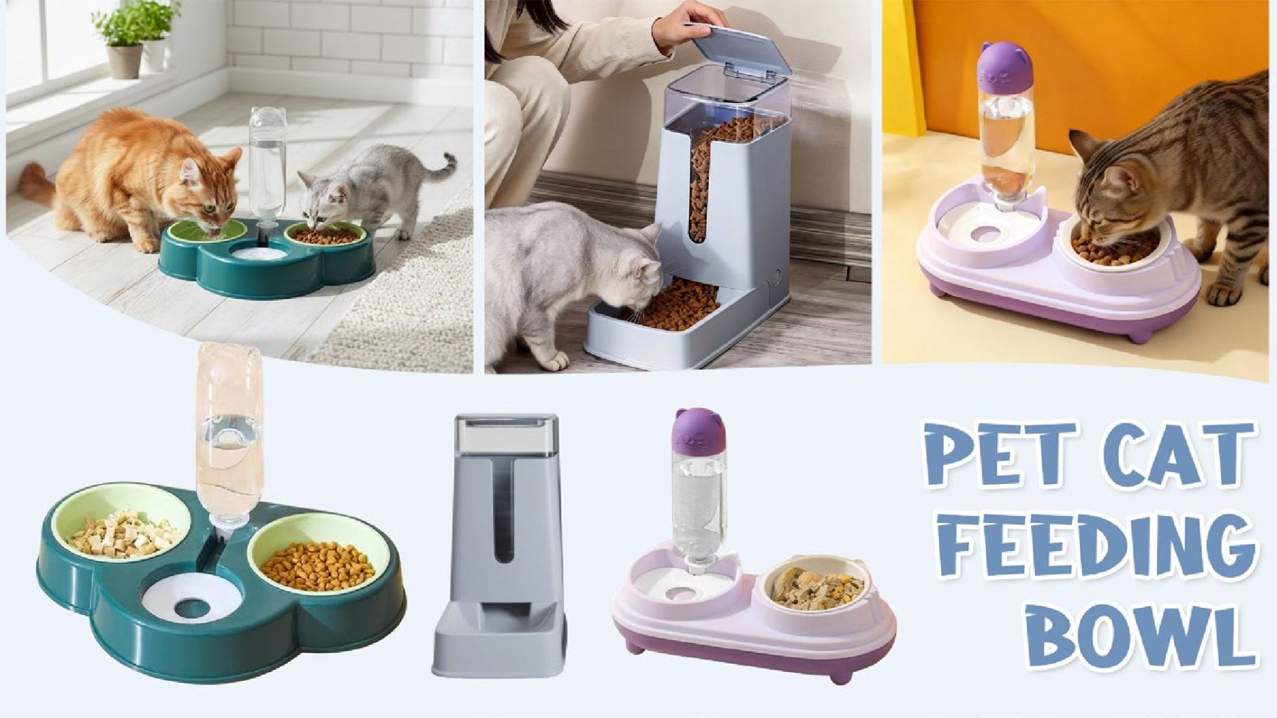 Pet Cat Feeding Bowl 2